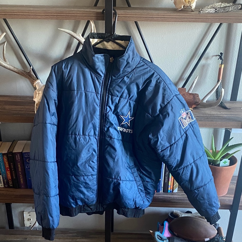 Blue Cowboys Puffer Jacket